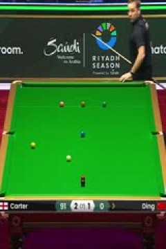 2024斯诺克利雅得世界大师赛阿里·卡特4-3丁俊晖20240304(李照)