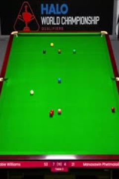 斯诺克世锦赛资格赛96进64罗比·威廉姆斯10-4玛纳萨文·佩玛莱克(第二阶段)20250411