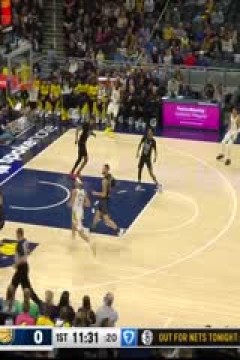 NBA常规赛 篮网VS步行者 20250323