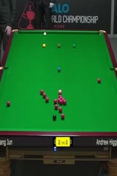 斯诺克世锦赛资格赛96进64江俊6-3安德鲁·希金森(第一阶段)20250411