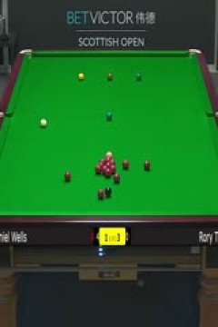 2023斯诺克苏格兰公开赛丹尼尔·威尔斯3-4涂振龙20231213