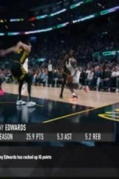 NBA常规赛 森林狼VS开拓者 20240216