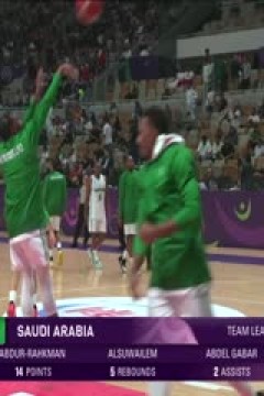 男篮亚洲杯四分之一决赛资格赛 沙特阿拉伯VS菲律宾 20250812