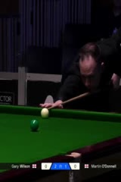 2025斯诺克北爱尔兰公开赛32进16加里·威尔逊4-2马丁·奥德奈尔20251022