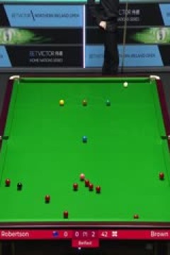 斯诺克乔丹·布朗4-1尼尔·罗伯逊20231023(李照)