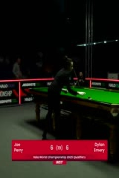 斯诺克世锦赛资格赛96进64乔·佩里10-6迪伦·埃莫里(第二阶段)20250410