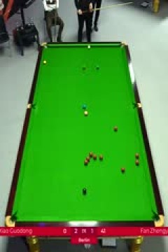 斯诺克德国大师赛64进32肖国栋5-3范争一20250129