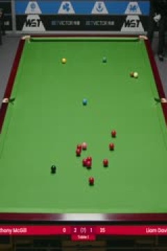 斯诺克威尔士公开赛资格赛安东尼·麦克吉尔3-4利亚姆·戴维斯20250205