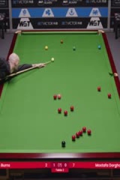 斯诺克威尔士公开赛资格赛伊安·伯恩斯4-0穆斯塔法·多尔格姆20250204