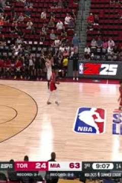NBA夏季联赛 猛龙VS热火 20240720