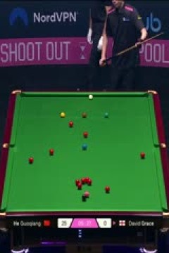 斯诺克单局限时赛128进64贺国强25-37大卫·格雷斯20251212