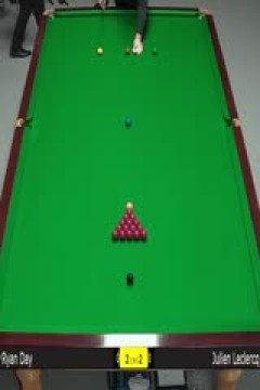 2024斯诺克德国大师赛朱利安·勒克莱尔2-5瑞恩·戴20240201