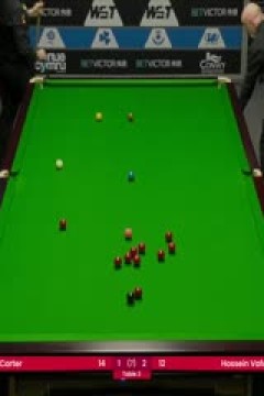 斯诺克威尔士公开赛32进16阿里·卡特4-2侯赛因·瓦菲20250213