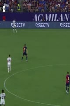 足球热身赛 巴塞罗那VSAC米兰 20240807