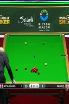 2024斯诺克利雅得世界大师赛决赛贾德·特鲁姆普1-4罗尼·奥沙利文20240306