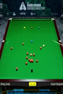 2025斯诺克沙特大师赛32进16张安达2-5斯图尔特·宾汉姆20250812