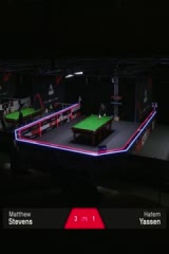 斯诺克英锦赛资格赛第二轮112进80马修·史蒂文斯6-2哈特姆·亚辛20251123