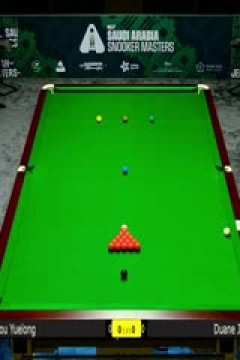 2025斯诺克沙特大师赛第三轮(80进48)周跃龙4-1杜安·琼斯20250811