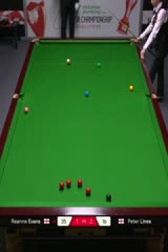 斯诺克英锦赛资格赛瑞安·埃文斯5-3彼得·莱恩斯(一)20251122