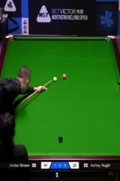 2025斯诺克北爱尔兰公开赛32进16阿什利·休吉尔0-4乔丹·布朗20251023