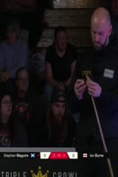 斯诺克英锦赛资格赛晋级轮伊安·伯恩斯1-6斯蒂芬·马奎尔20251126