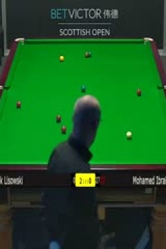 2023斯诺克苏格兰公开赛杰克·利索夫斯基4-0穆罕默德·易卜拉欣20231211