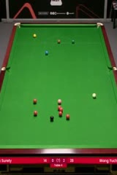 斯诺克威尔士公开赛资格赛扎克·舒尔第2-4王雨晨20250204