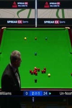 2024斯诺克世界大奖赛马克·威廉姆斯4-3塔猜亚20240116(李照)